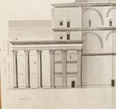 Pierre Lepautre Set Of Four Framed Engravings Of Roman Architecture By Pierre Lepautre