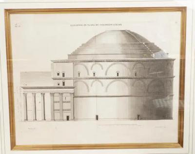 Pierre Lepautre Set Of Four Framed Engravings Of Roman Architecture By Pierre Lepautre