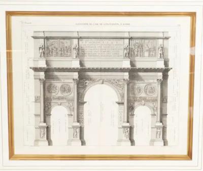 Pierre Lepautre Set Of Four Framed Engravings Of Roman Architecture By Pierre Lepautre