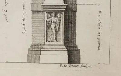 Pierre Lepautre Set Of Four Framed Engravings Of Roman Architecture By Pierre Lepautre