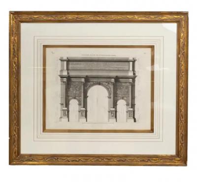 Pierre Lepautre Set Of Four Framed Engravings Of Roman Architecture By Pierre Lepautre