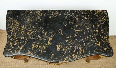 Pierre Migeon II Important Louis XV Inlaid Kingwood Commode by Pierre Migeon