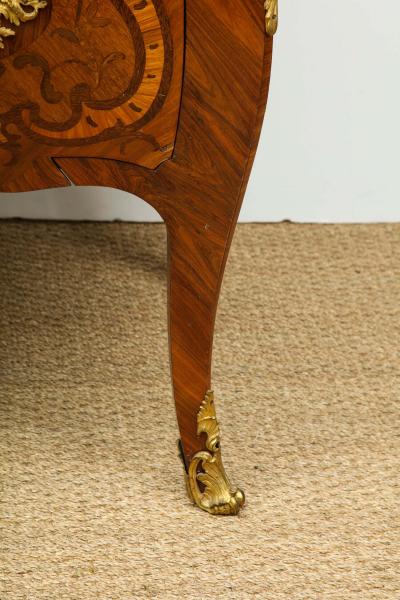 Pierre Migeon II Important Louis XV Inlaid Kingwood Commode by Pierre Migeon