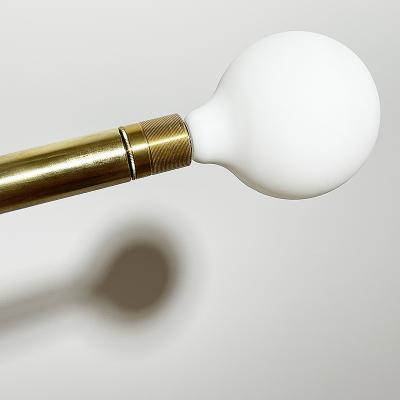 Pierre Mounier PANTIN Unique lighting pendant with patinated brass and genuine leather