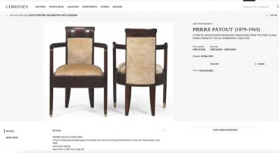 Pierre Patout Pair of Normandie Chairs by Pierre Patout