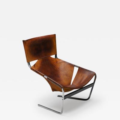 Pierre Paulin Pierre Paulin F444 Leather Lounge Chair Artifort 1970s