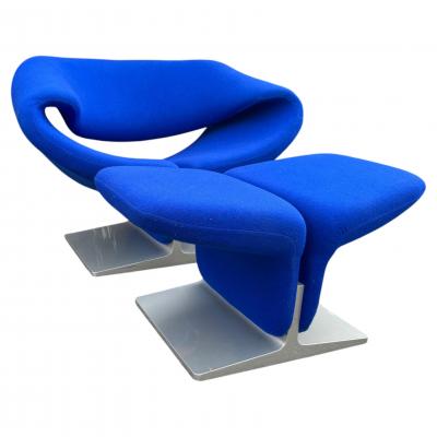 Pierre Paulin Pierre Paulin For Artifort Ribbon Chairs with Ottomans