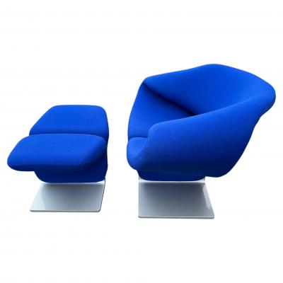 Pierre Paulin Pierre Paulin For Artifort Ribbon Chairs with Ottomans