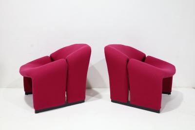 Pierre Paulin Pierre Paulin Groovy Chairs Model F580 in a Kvardat Wool Weave By Artifort