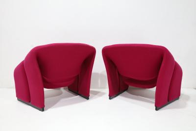Pierre Paulin Pierre Paulin Groovy Chairs Model F580 in a Kvardat Wool Weave By Artifort