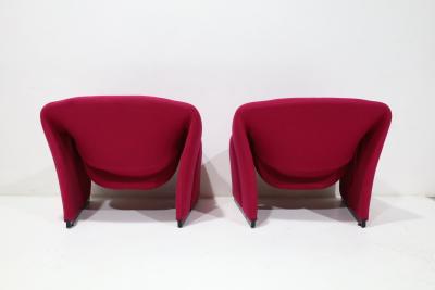 Pierre Paulin Pierre Paulin Groovy Chairs Model F580 in a Kvardat Wool Weave By Artifort