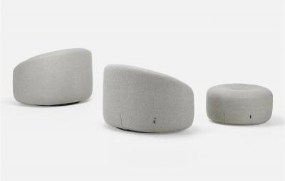 Pierre Paulin Pierre Paulin Pumpkin Lounge Chairs and Ottoman