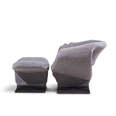 Pierre Paulin Pierre Paulin for Artifort Mid Century Ribbon Chair and Ottoman