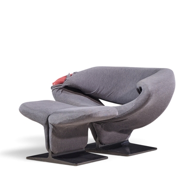 Pierre Paulin Pierre Paulin for Artifort Mid Century Ribbon Chair and Ottoman