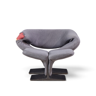 Pierre Paulin Pierre Paulin for Artifort Mid Century Ribbon Chair and Ottoman