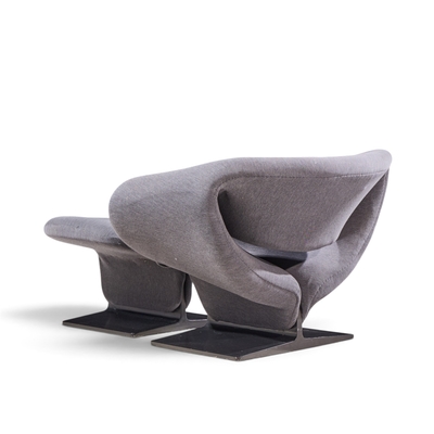Pierre Paulin Pierre Paulin for Artifort Mid Century Ribbon Chair and Ottoman