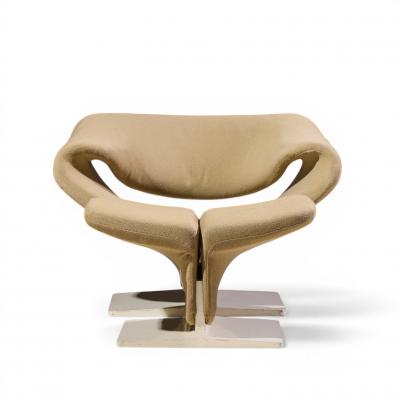 Pierre Paulin Pierre Paulin for Artifort Mid Century Ribbon Chairs with Ottoman