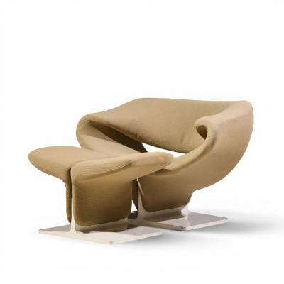 Pierre Paulin Pierre Paulin for Artifort Mid Century Ribbon Chairs with Ottoman