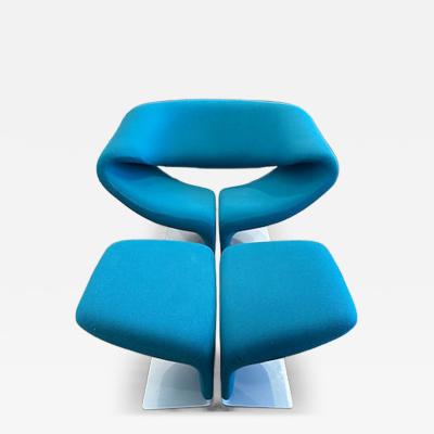 Pierre Paulin Ribbon Chair Ottoman by Pierre Paulin