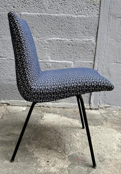 Pierre Paulin Six chairs model CM145 by Pierre Paulin Ed Meubles TV France circa 1954