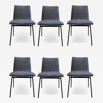 Pierre Paulin Six chairs model CM145 by Pierre Paulin Ed Meubles TV France circa 1954