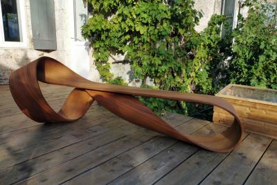 Pierre Renart M bius Bench in Teak