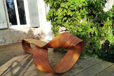 Pierre Renart M bius Bench in Teak