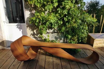 Pierre Renart M bius Bench in Teak