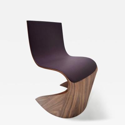 Pierre Renart Ribbon leather chair Aubergine