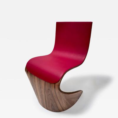 Pierre Renart Ribbon leather chair Betterave