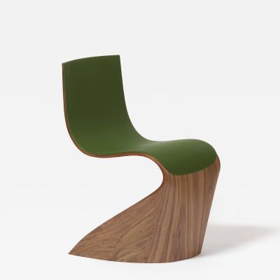 Pierre Renart Ribbon leather chair Vert heritage