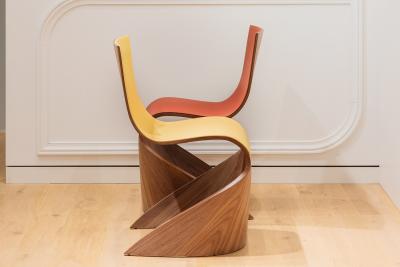 Pierre Renart Ribbon leather chair bl 