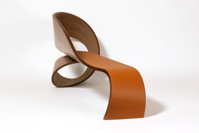 Pierre Renart Wave leather banquette