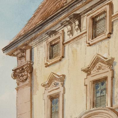 Pierre Tetar van Elven 19th Century watercolour painting of Empress Alexandra of Russia