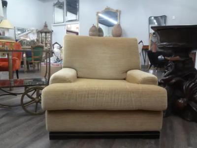 Pierre Vandel Pair of French Modern Club Chairs by Pierre Vandel