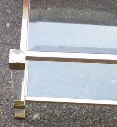 Pierre Vandel Pair of coffee tables side tables by Pierre Vandel Paris France circa 1970