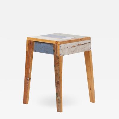 Piet Hein Eek Lacquered Oak Stool by Piet Hein Eek