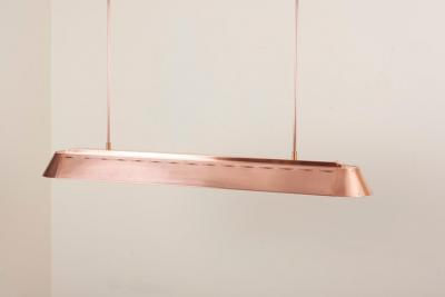 Piet Hein Eek One of Two TL Copper Suspension Light by Piet Hein Eek