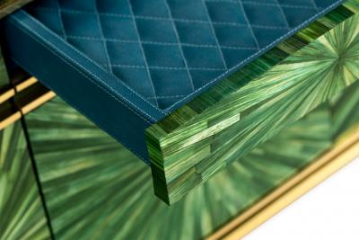 Pieter Adam Circum Lowboard Green Brass