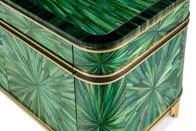 Pieter Adam Circum Lowboard Green Brass