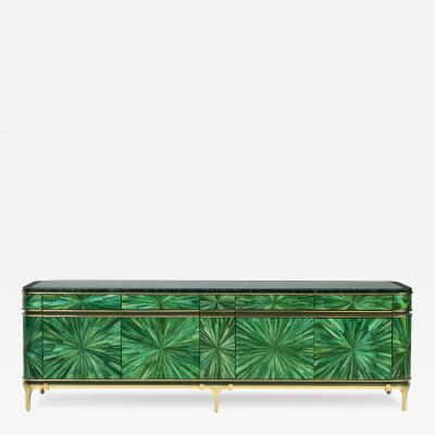 Pieter Adam Circum Lowboard Green Brass