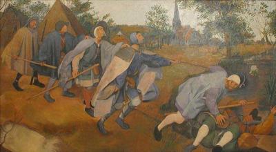 Pieter Bruegel The Parable of the Blind Leading the Blind Painting
