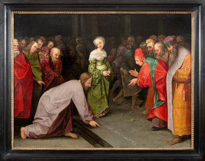 Pieter Brueghel Christ and the Woman Taken in Adultery
