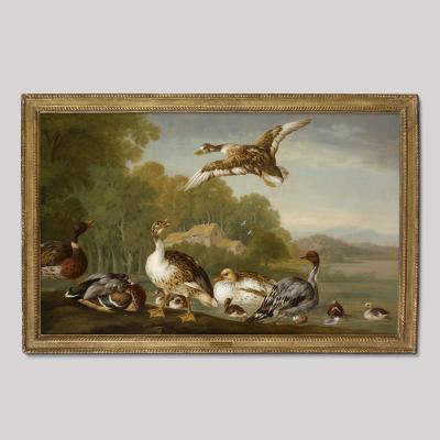 Pieter Frans Casteels A Pair of Paintings