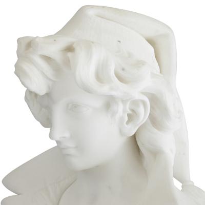 Pietro Bazzanti Large Italian marble sculpture by Pietro Bazzanti