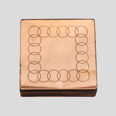 Pietro Chiesa 1930s Fontana Arte wooden box with mirror top