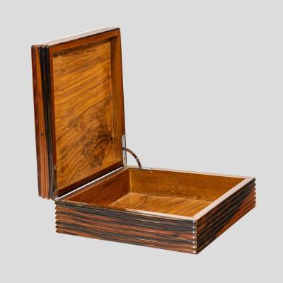 Pietro Chiesa 1930s Fontana Arte wooden box with mirror top