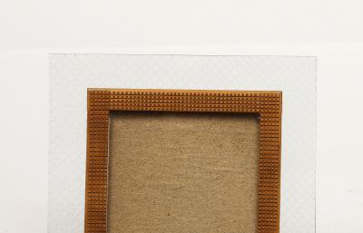 Pietro Chiesa Etched Glass and Carved Wood Picture Frame by Pietro Chiesa
