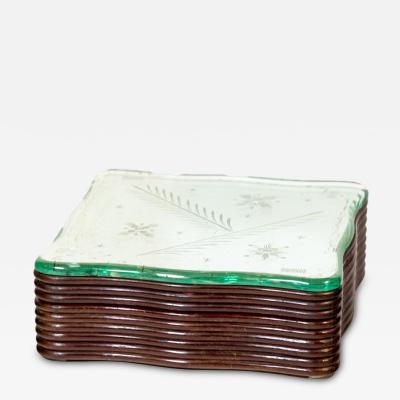 Pietro Chiesa Fontana Arte wooden box with mirror top