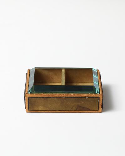 Pietro Chiesa Glass and Wood Box